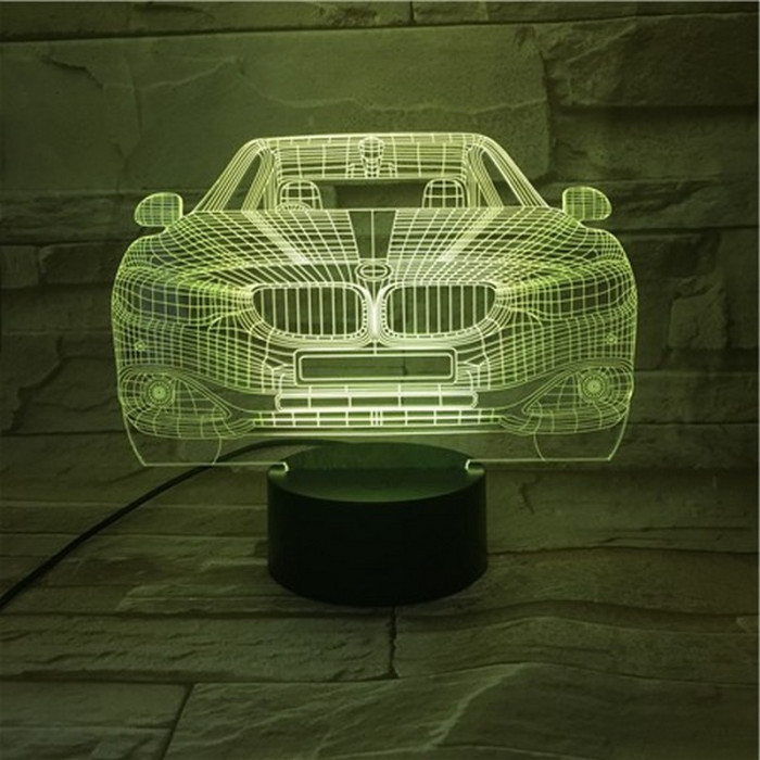 BMW autó 3D led lámpa