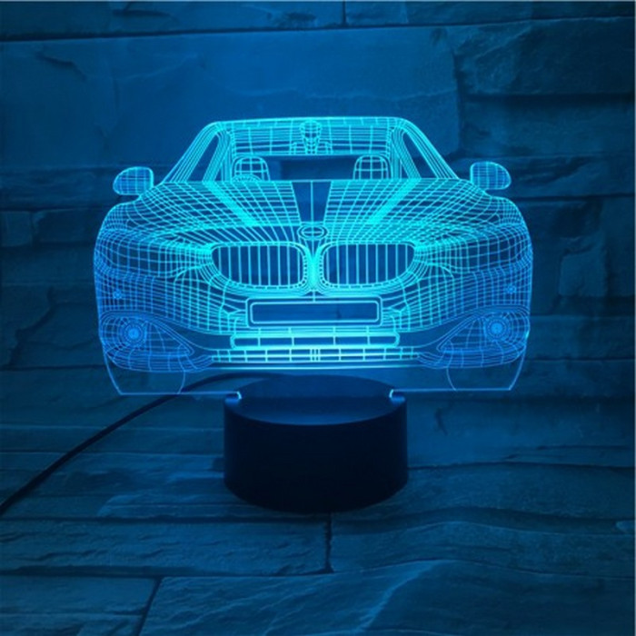 BMW autó 3D led lámpa