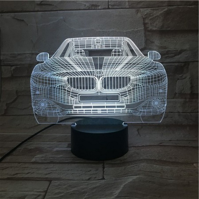 BMW autó 3D led lámpa