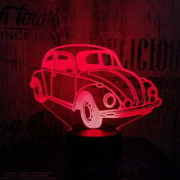 Bogár autó 3D led lámpa