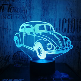 Bogár autó 3D led lámpa