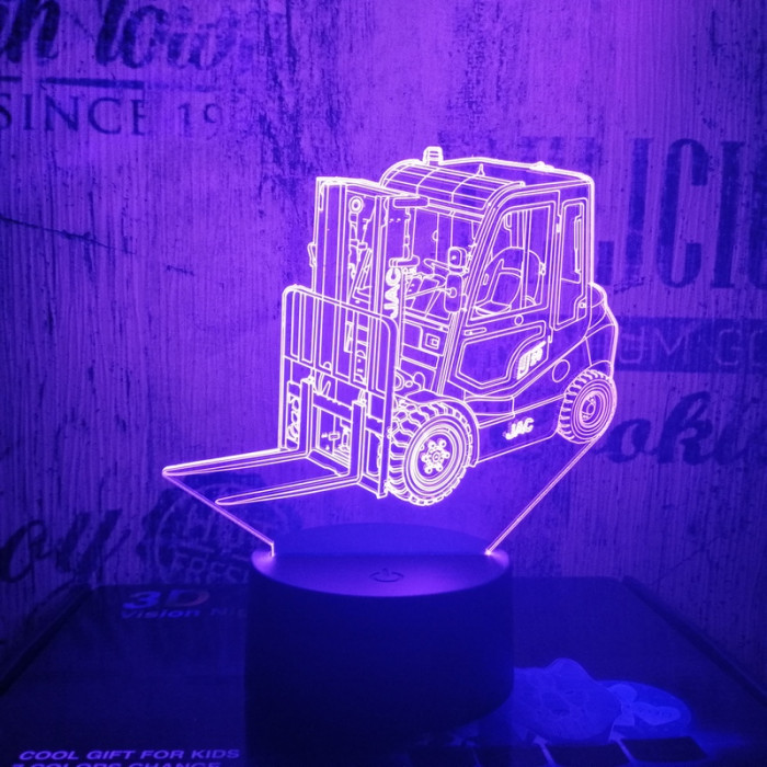 Targonca 7 színű 3D led lámpa