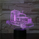 Kamion 7 színű 3D led lámpa