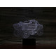 Monster Truck  7 színű  3D led lámpa