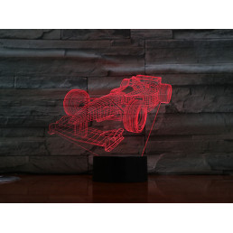 Forma1 autó 3D led lámpa