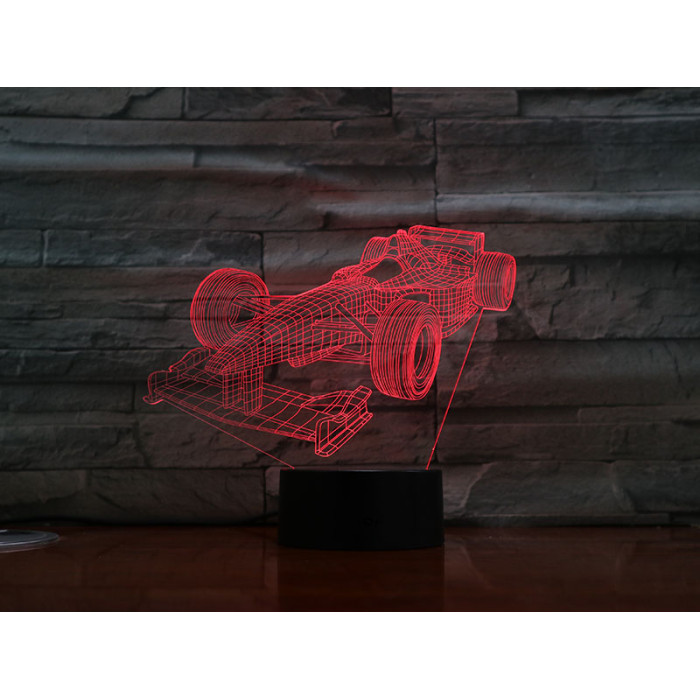 Forma1 autó 3D led lámpa