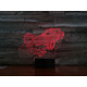 Forma1 autó 3D led lámpa