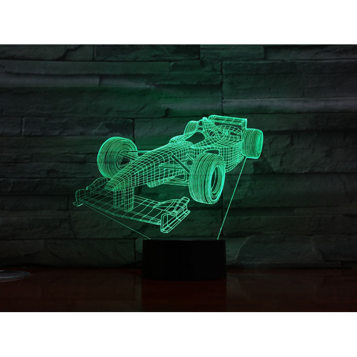 Forma1 autó 3D led lámpa