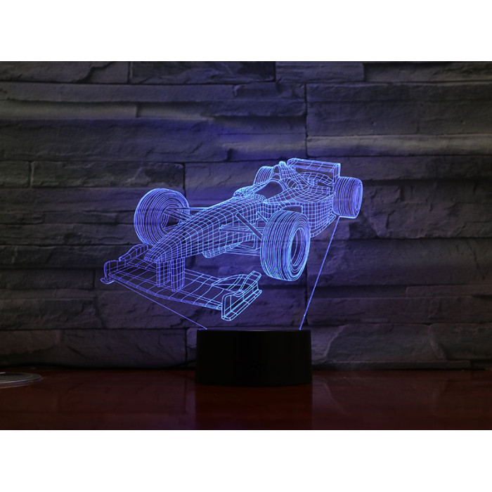 Forma1 autó 3D led lámpa
