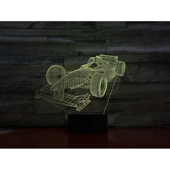 Forma1 autó 3D led lámpa