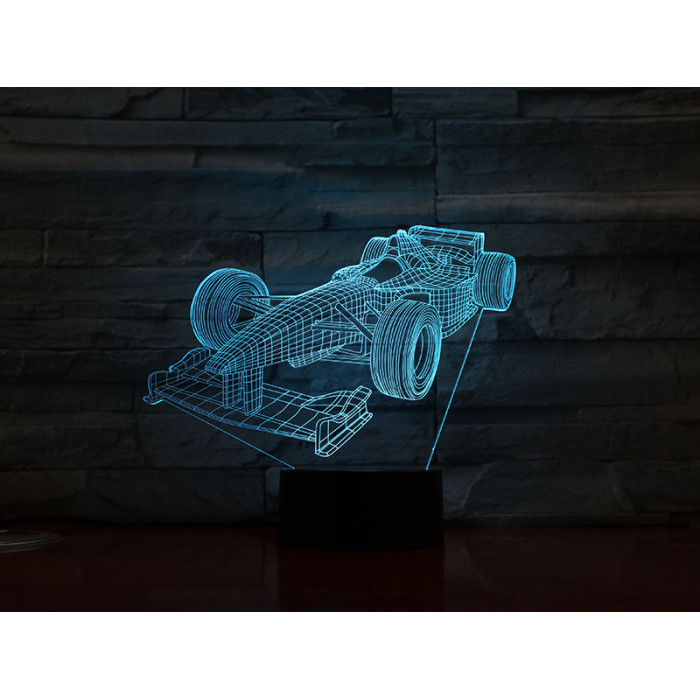 Forma1 autó 3D led lámpa