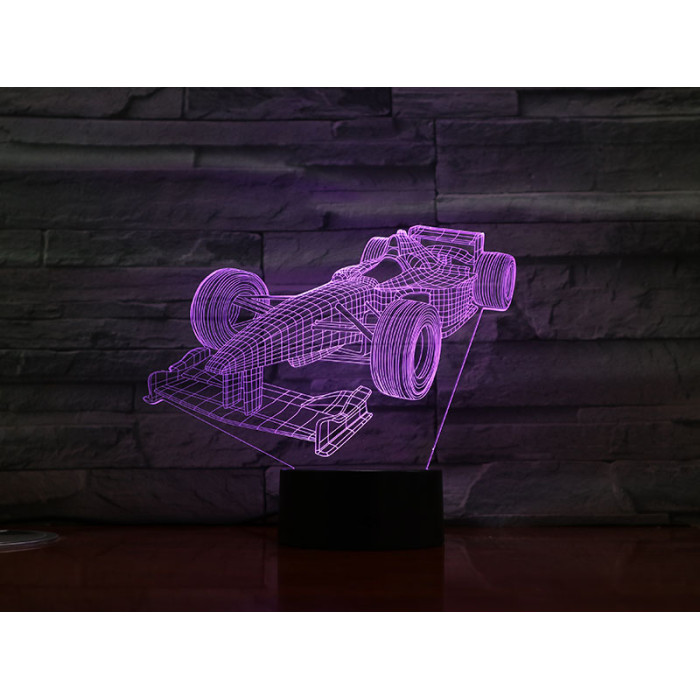 Forma1 autó 3D led lámpa