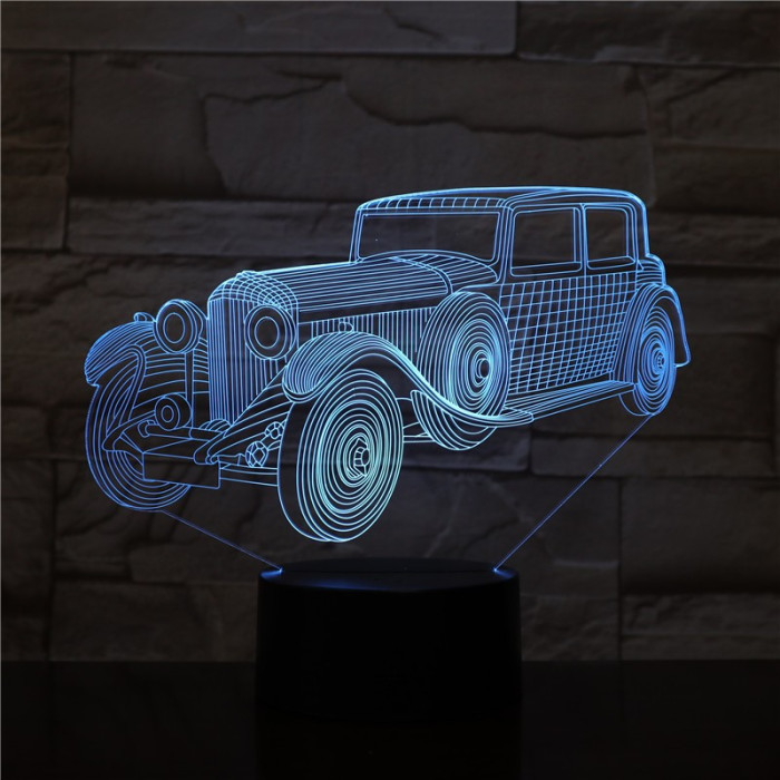 Autó olds mobile 7 színű  3D led lámpa