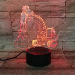 Markoló 7 színű 3D led lámpa