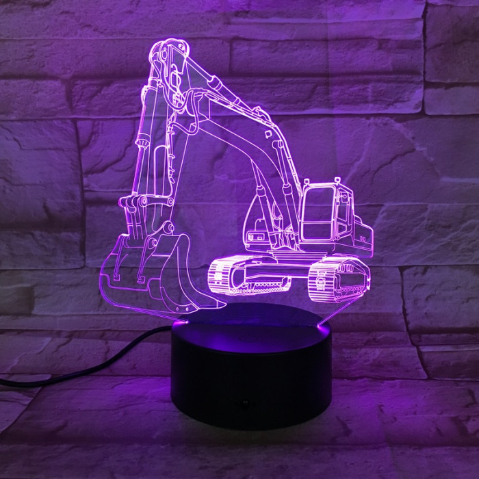 Markoló 7 színű 3D led lámpa