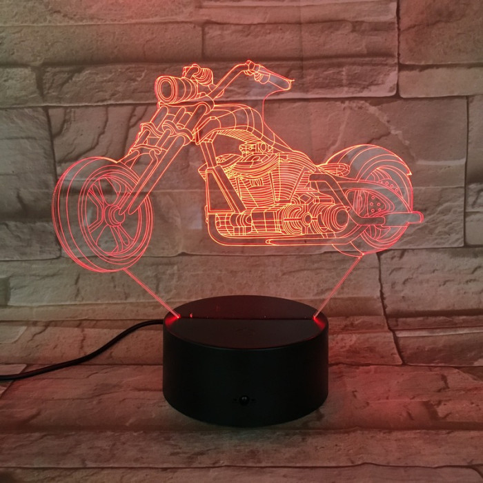 Chopper motor 3D led lámpa