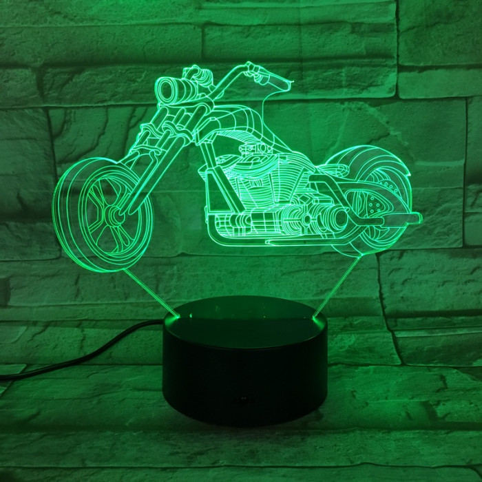 Chopper motor 3D led lámpa