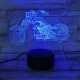 Chopper motor 3D led lámpa
