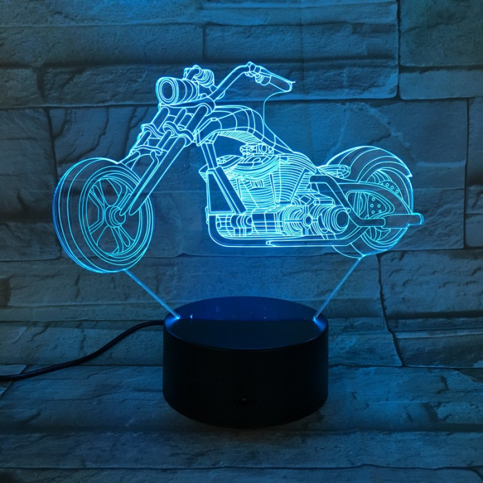 Chopper motor 3D led lámpa