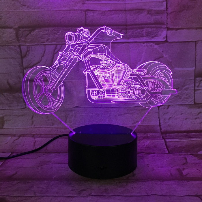 Chopper motor 3D led lámpa