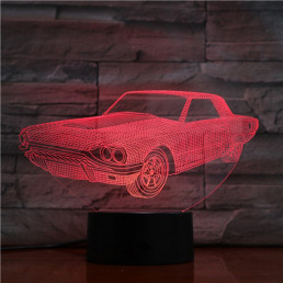 Mustang 7 színű 3D led lámpa