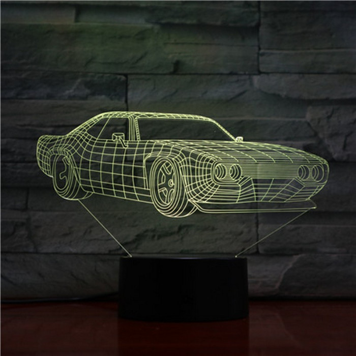 Dodge Challenger 3D led lámpa