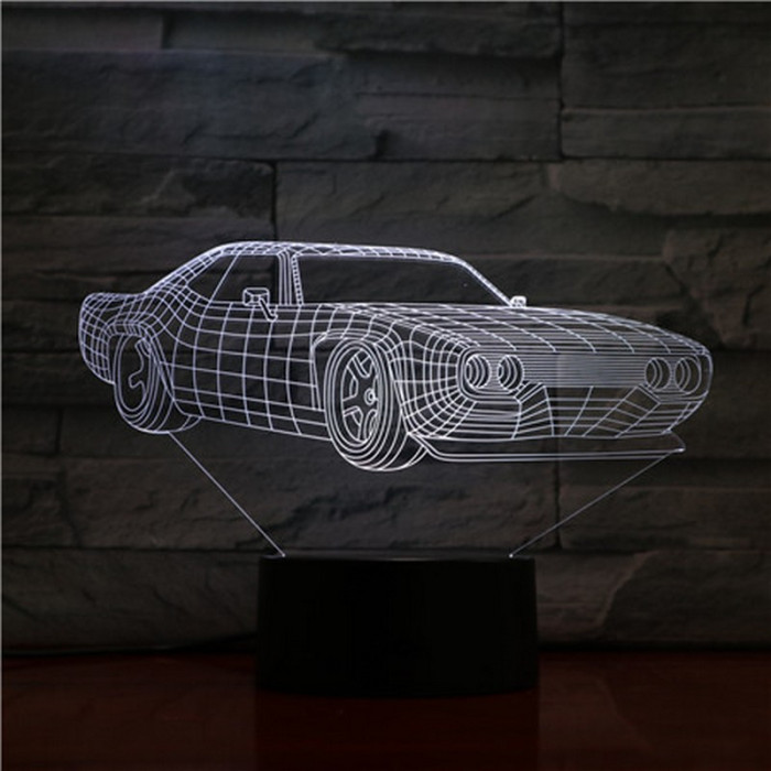 Dodge Challenger 3D led lámpa
