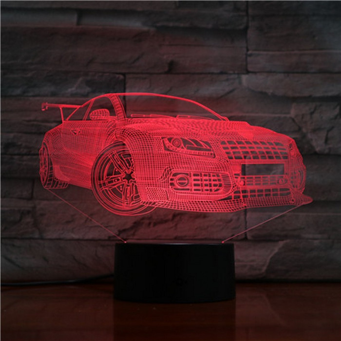 Sport Autó 3D led lámpa