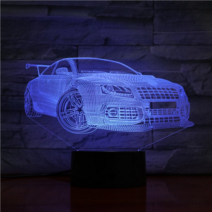 Sport Autó 3D led lámpa