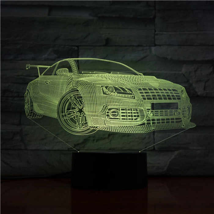 Sport Autó 3D led lámpa