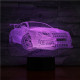 Sport Autó 3D led lámpa