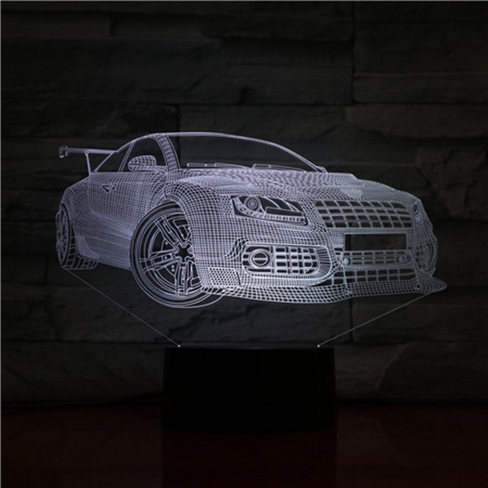 Sport Autó 3D led lámpa