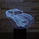 Rendőrautó  7 színű 3D led lámpa
