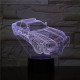 Rendőrautó  7 színű 3D led lámpa