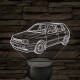 VW Golf MK3 5 ajtós - 7 színű, színváltós 3D led lámpa