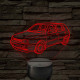 VW Golf MK3 5 ajtós - 7 színű, színváltós 3D led lámpa