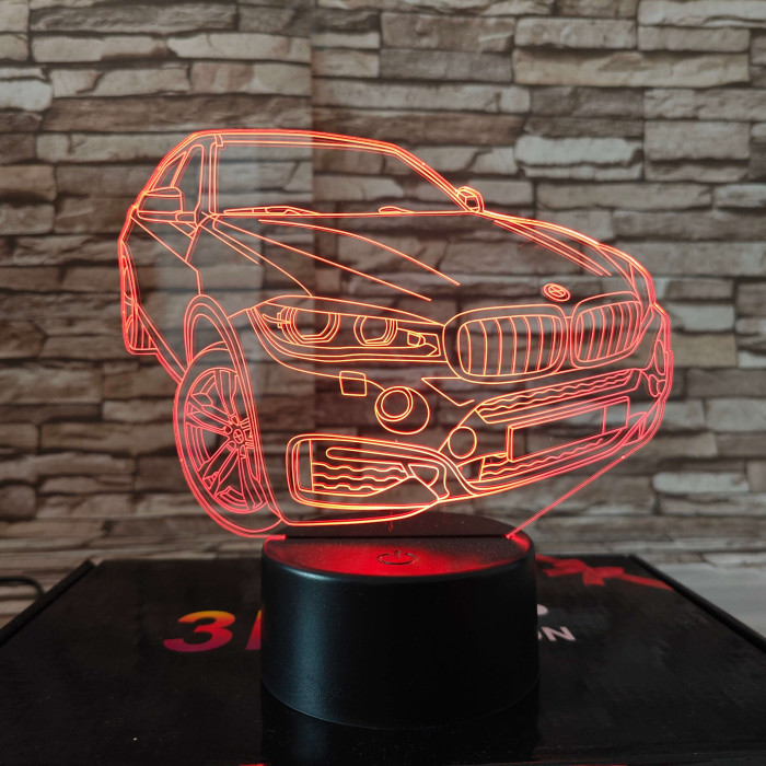 BMW fordul  7 színű 3D led lámpa