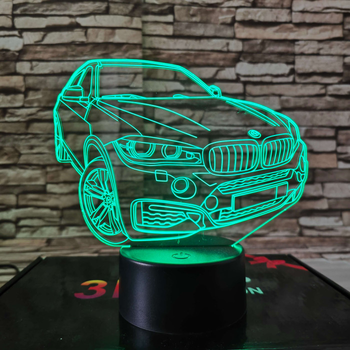 BMW fordul  7 színű 3D led lámpa