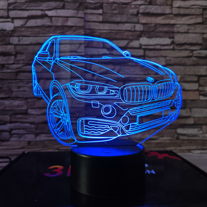 BMW fordul  7 színű 3D led lámpa