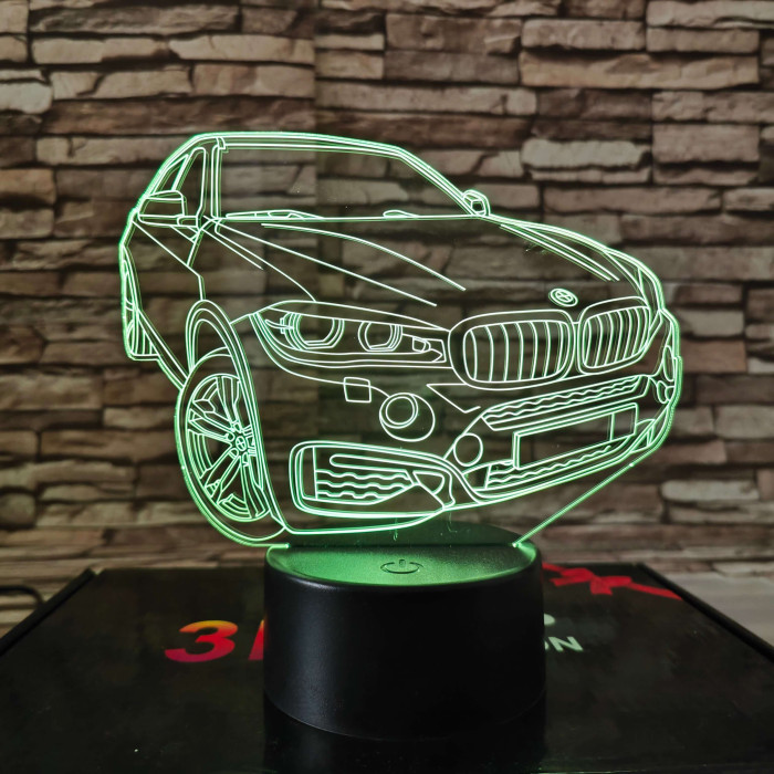 BMW fordul  7 színű 3D led lámpa