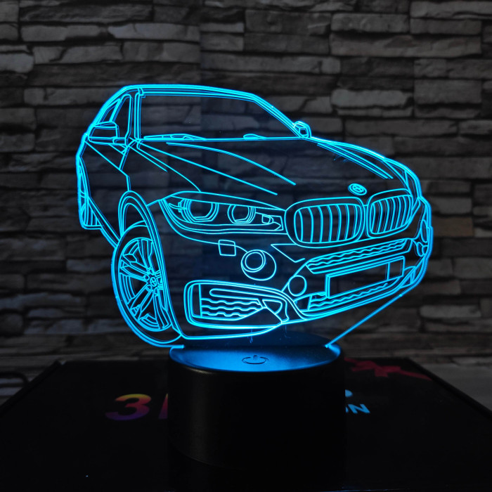 BMW fordul  7 színű 3D led lámpa