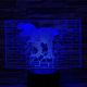 T-Rex fal 3D led lámpa
