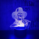 Freddy Krueger 7 színű 3D led lámpa
