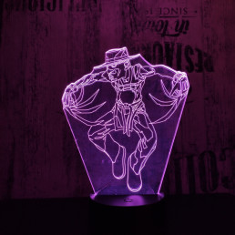 Freddy Krueger 7 színű 3D led lámpa