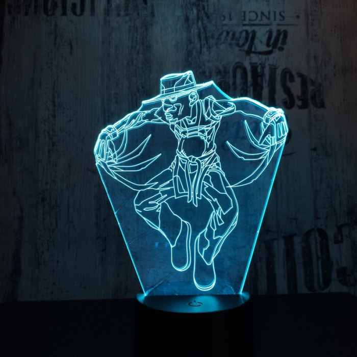 Freddy Krueger 7 színű 3D led lámpa