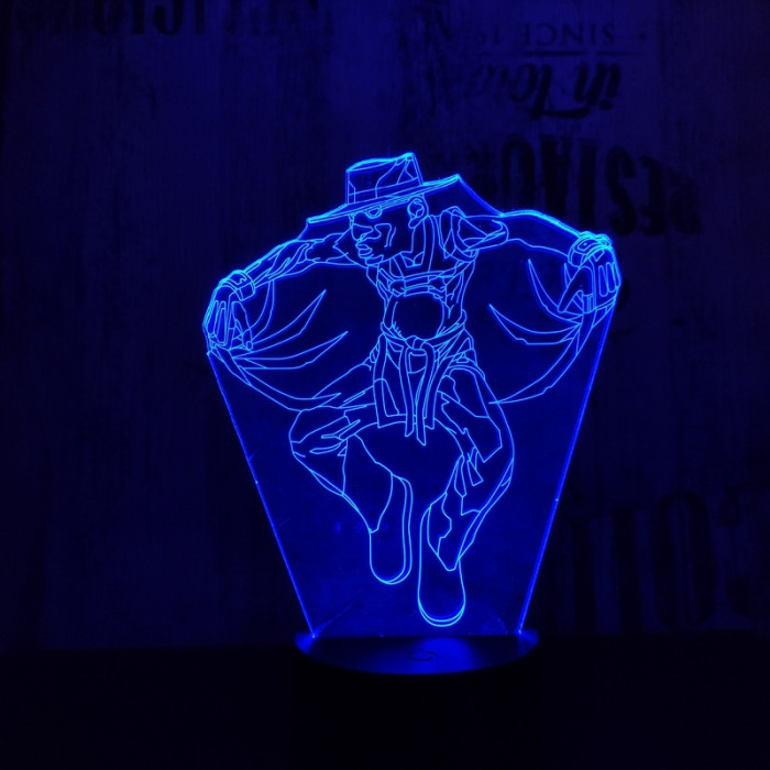 Freddy Krueger 7 színű 3D led lámpa