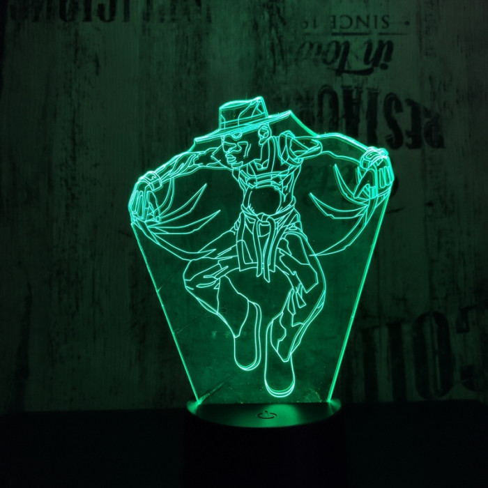 Freddy Krueger 7 színű 3D led lámpa