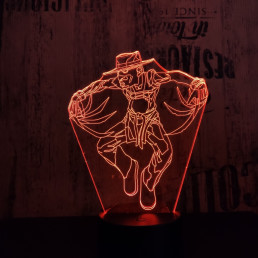 Freddy Krueger 7 színű 3D led lámpa