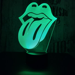 Nyelv  7 színű 3D led lámpa