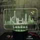 London 7 színű 3D led lámpa